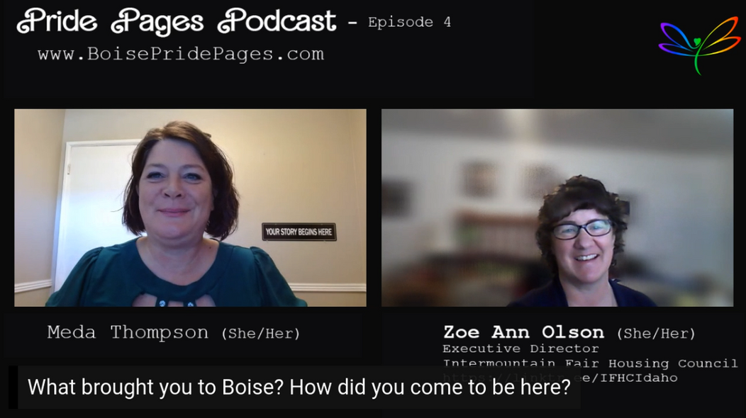Boise - Equal Housing - Zoe Ann Olson - Executive Director of Intermountain Fair Housing Council in Idaho.